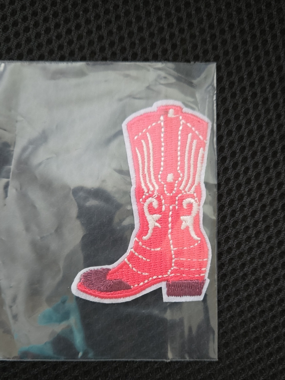 Patch Pink Western Boot Iron On